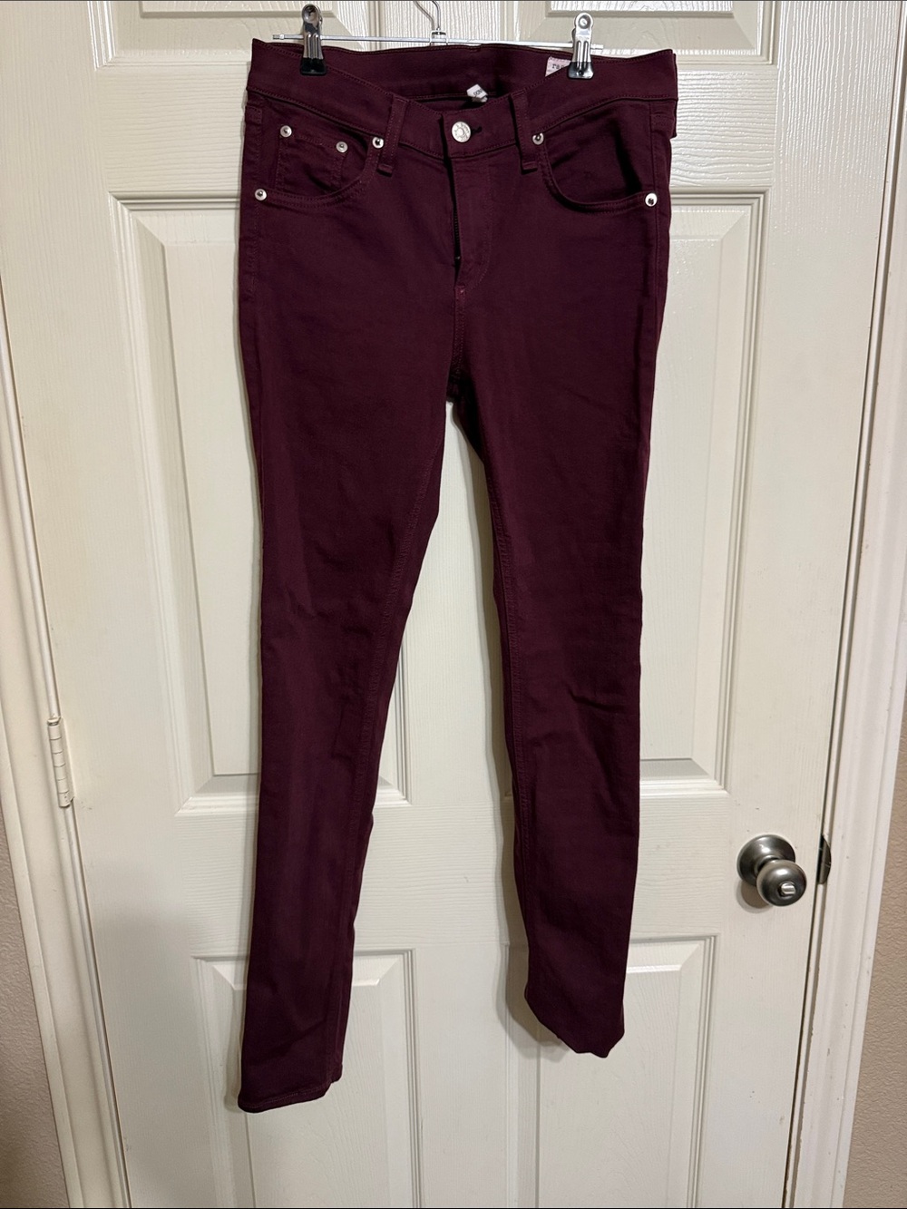 rag & bone Women's Skinny Jeans in Plum